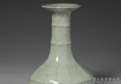 图片[3]-Octagonal vase with dish-shaped-mouth in celadon glaze, Southern Song to Yuan dynasty, 1279-1368-China Archive